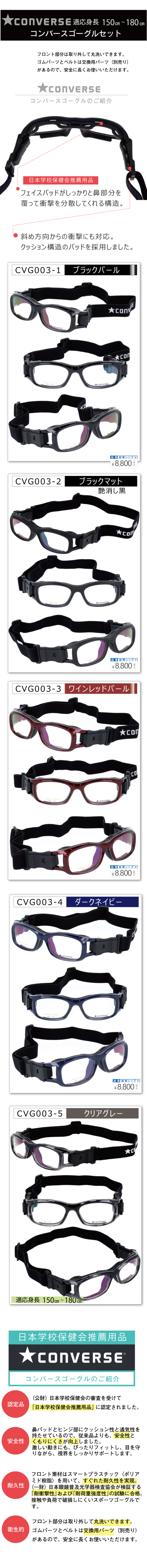 メガネーゼのスポーツメガネセット