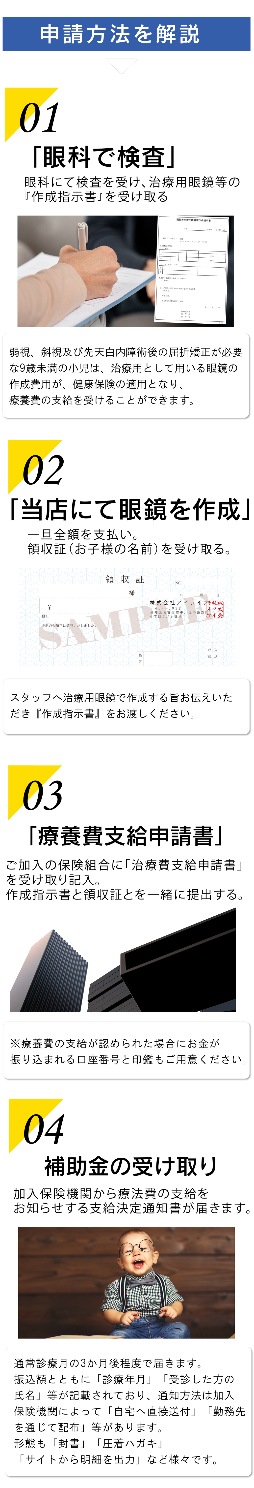 治療用子供眼鏡の保険適用・助成金